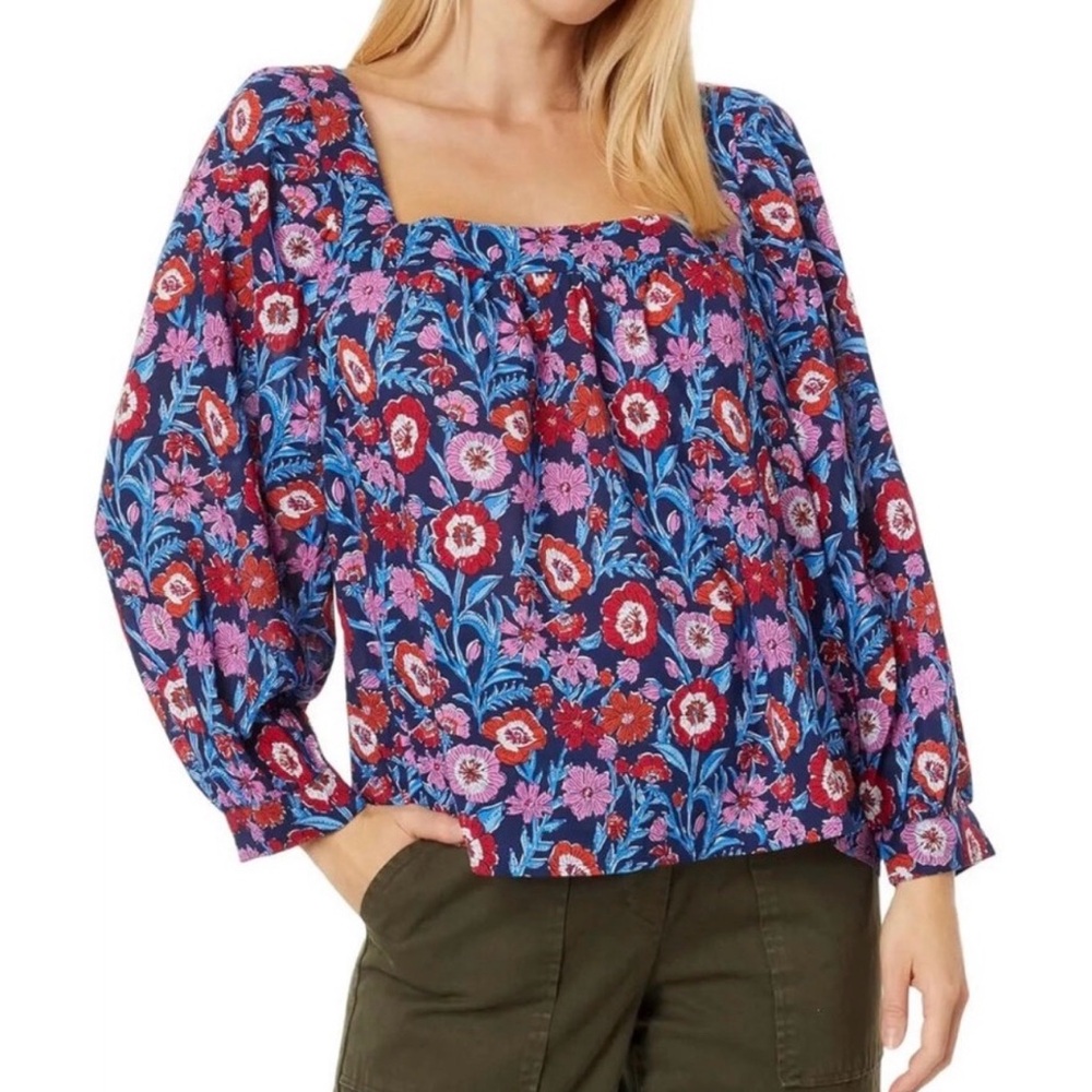 NWT Vineyard Vines Square Tisbury Floral Lightweight Womens Top XXL